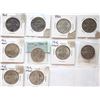 Image 1 : Nfld; 1908-1919 50¢ VF to EF+, Lot of 10 pieces.