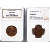 Image 1 : 1917 1¢, 1918 Both coins NGC Very Choice Mint State-64 RB, Two attractive lustrous examples.