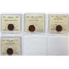 Image 1 : 1920 1¢ "Small", 1921, 1922, 1926  All 4 coins ICCS Choice Mint State-63.  A nice lot.