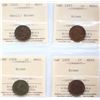 Image 1 : 1920 1¢, 1927, 1928 (2), All 4 coins ICCS Mint State-60.