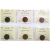 Image 1 : 1927 1¢, 1928, 1930, 1931, 1933, 1936, All 6 coins ICCS Choice Mint State-63.