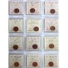 Image 1 : 1943-2009 1¢  All 22 coins ICCS Very Choice Mint State-64 Red.  Includes some better and interesting