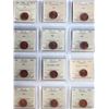 Image 1 : 1966-2009 1¢  All 20 coins ICCS Gem Mint State-65 Red.