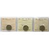 Image 1 : 1922 5¢, 1927, 1928 All 3 coins ICCS Choice Mint State-63.