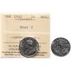 Image 1 : 1932 5¢ "Near 2" ICCS Choice Mint State-62.  Lustrous.  Tough date.