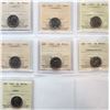 1938 5¢ , 1939, 1940, 1941, 1942 "Tombac", 1942 "Nickel", 1945, 1948, All 8 coins ICCS Choice Mint S