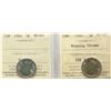 Image 1 : 1944 5¢, 1944 "Missing Chrome" Both coins graded by ICCS Choice Mint State-63.