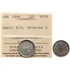 1886 10¢ "Small 6/6 - Obv.5" ICCS Choice Very Fine-30 Lustrous.  Better variety.  Worth a premium bi