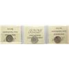 Image 2 : 1901 10¢, 1912, 1929 All 3 coins ICCS About Uncirculated-50