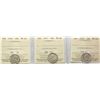 1916 10¢, 1917, 1920 All 3 coins ICCS Choice Mint State-62.