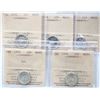 1940 10¢, 1946, 1952, 1956 "Dot", 1958, All 5 coins ICCS Gem Mint State-65