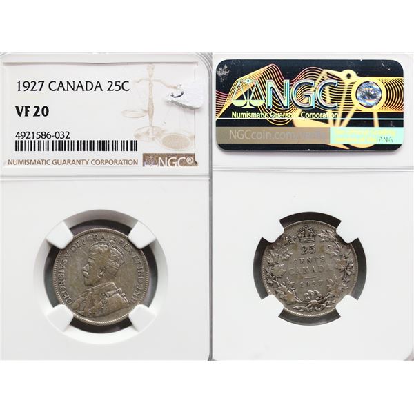 1927 25¢ NGC Very Fine-20