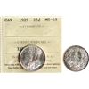 1929 25¢ ICCS Choice Mint State-63 Fully brilliant and lustrous.