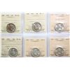 1940 25¢, 1941, 1953 "LD", 1955, 1957, 1958, 1961, 1963 Cameo, 1965 Cameo, 1966, 1967, All 11 coins 