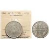 1870 50¢ "LCW" ICCS Choice Very Fine-30 Delicate silver grey tone with remaining lustre.