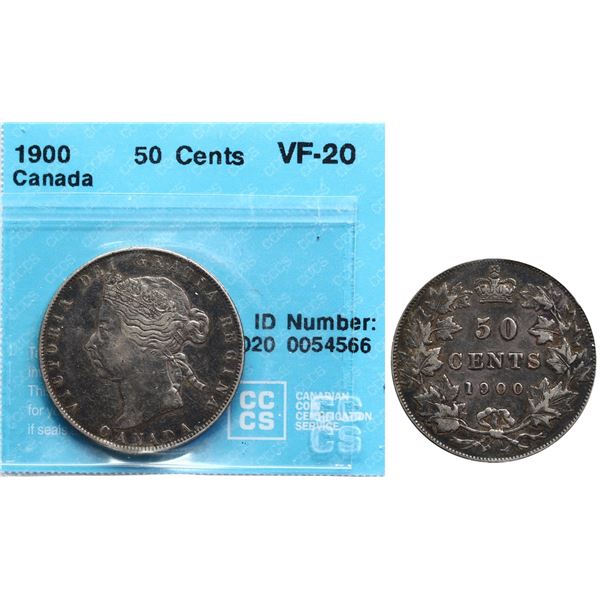 1900 50¢ CCCS Very Fine-20, A nice example