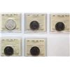 1967 50¢, 1974, 1976, 1979, 1980 All 5 coins ICCS Gem Mint State-65.