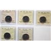 2007 50¢, 2008, 2009, 2016, 2017 "Coat of Arms" All 5 coins ICCS Superb Gem Mint State-66