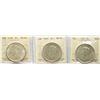 Image 1 : 1939 $1, 1945, 1949 All 3 coins ICCS Mint State-60.
