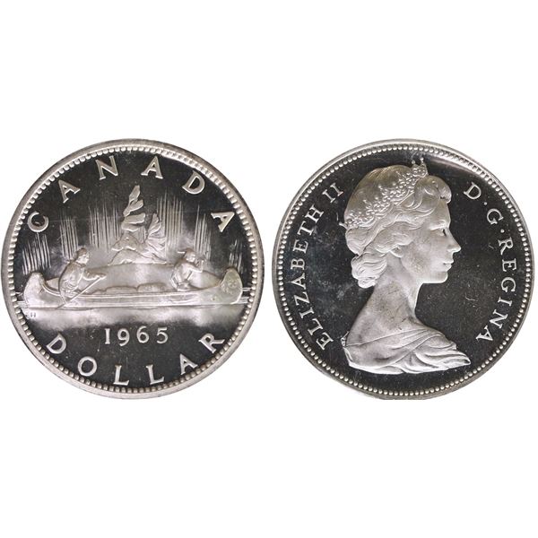 1965 $1 "LB B5" ICCS Superb Gem Proof-Like-66 Ultra Heavy Cameo