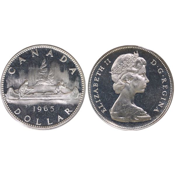 1965 $1 "LB P5" ICCS Superb Gem Proof-Like-66 Heavy Cameo