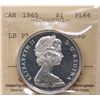 Image 2 : 1965 $1 "LB P5" ICCS Superb Gem Proof-Like-66 Heavy Cameo