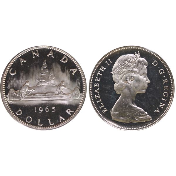 1965 $1 "LB P5" ICCS Superb Gem Proof-Like-66 Heavy Cameo