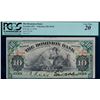 The Dominion Bank 1910 $10 #273348 CH-220-18-04 LCG VF20, minor issue.