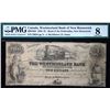 The Westmorland Bank of New Brunswick 1859 $2 #23618 CH-800-10-28 PMG VG8.  Only 14 known notes.  Ra