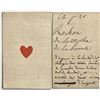 French Colonial Issue Playing Card; "Ace of Harts" with French Hand Written on the back.