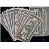 Image 1 : 1937 $1 BC-21a, 21c, 21d, VG to VF.  Lot of 14 notes.
