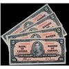 Image 1 : 1937 $2 BC-22c VF to VF+, Lot of 4 notes.
