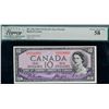 Image 3 : Consecutive Pair; 1954 $10 BC-32b #E/D9334492-4493 Both notes LCG AU58