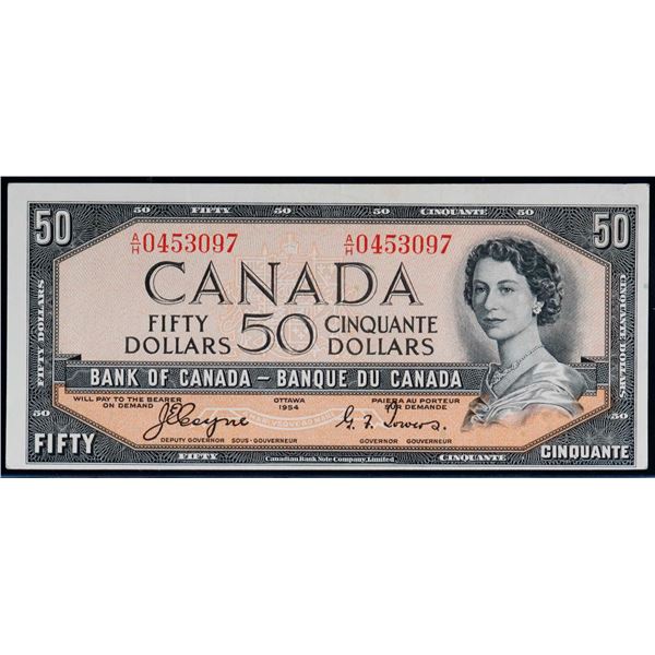 1954 $50 BC-34a #A/H0453097 EF-AU