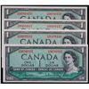 Image 1 : 1954 $1 BC-37b-i #H/M,  All 4 notes Unc to choice Unc.