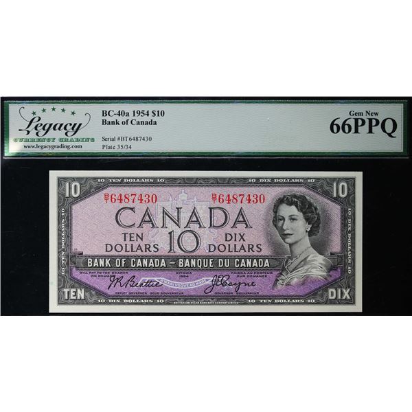 1954 $10 BC-40a #B/T6487430 LCG UNC66PPQ