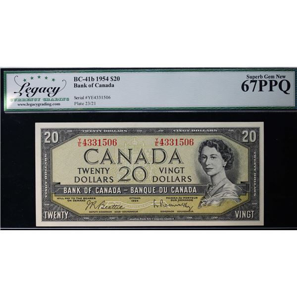 1954 $20 BC-41b #Y/E4331506 LCG UNC67PPQ