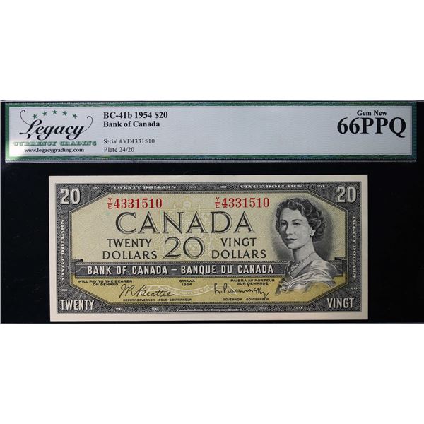 1954 $20 BC-41b #Y/E4331510 LCG UNC66PPQ