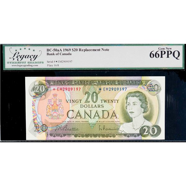 1969 $20 BC-50aA #*EM2909197 LCG UNC66PPQ