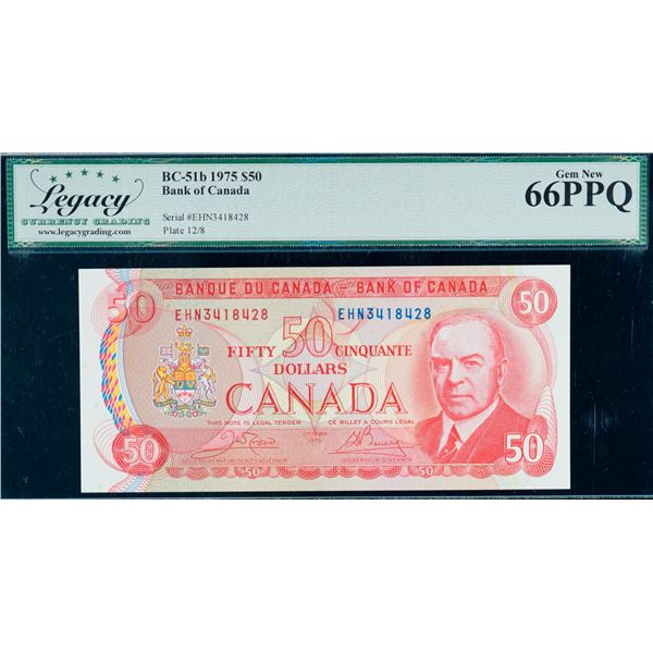 1975 $50 BC-51b #EHN3418428 LCG UNC66PPQ
