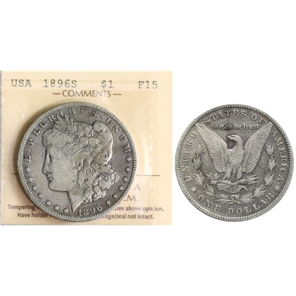 USA; 1896-S $1 ICCS F15