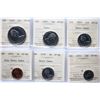 Image 11 : Specimen Coin Set;  1970 Specimen Set.  Lot of 6 coins all ICCS graded Superb Gem SPECIMEN-66.  A gr