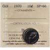 Image 5 : Specimen Coin Set;  1970 Specimen Set.  Lot of 6 coins all ICCS graded Superb Gem SPECIMEN-66.  A gr