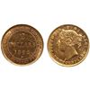Image 1 : Nfld; 1882H $2 Gold ICCS Choice Mint State-63, well struck with nice surfaces and nice cameo contras