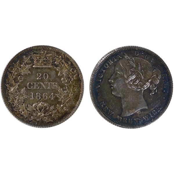 N.B. 1864 20¢ ICCS Choice SPECIMEN-64