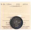 Image 2 : N.B. 1864 20¢ ICCS Choice SPECIMEN-64