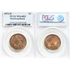 Image 1 : Nfld; 1872H 1¢ PCGS Very Choice Mint State-64 Red - 90% RED lustre. Superb lustrous and attractive i