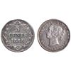 Image 1 : Nfld; 1888 5¢  "Obv.2" ICCS Very Fine-20.  A pleasing example.