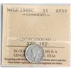 Image 2 : Nfld; 1946c 5¢ ICCS About Uncirculated-50 Highly sought after.