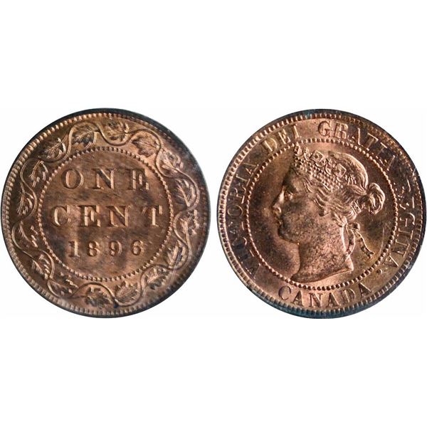 1896 1¢ ICCS Gem Mint State-65 Full Red.  A blazing full red example with superb eye appeal.